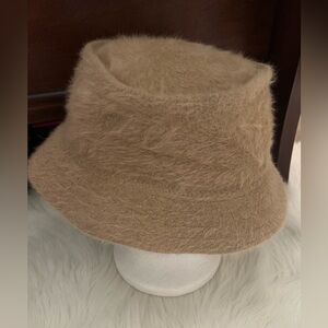 Wool Blend Tan Bucket Hat